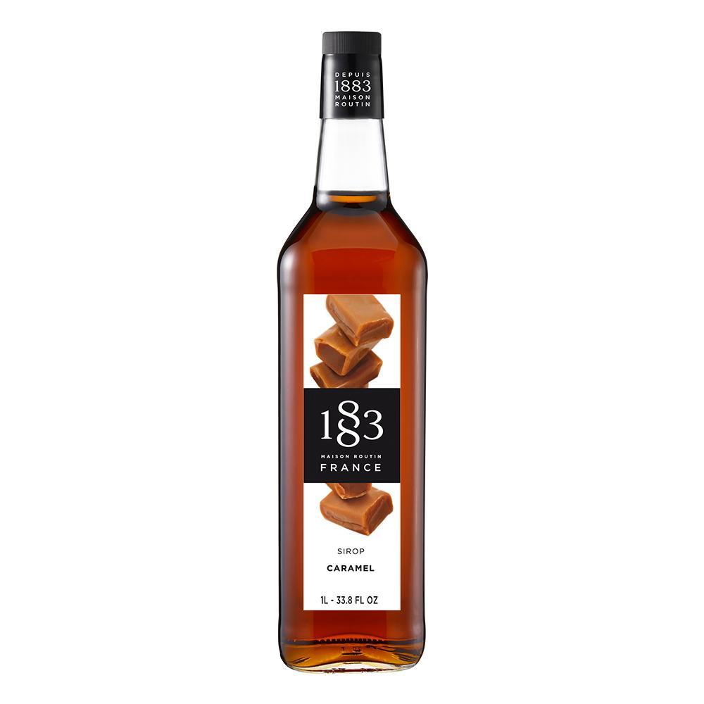 Caramel Syrup 1883 Maison Routin - 1 Liter Bottle-Syrups-1883 Maison Routin-Restaurant Supply Drop