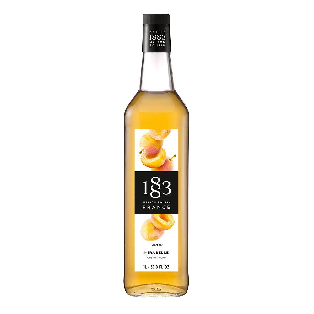 Cherry Plum Syrup 1883 Maison Routin - 1 Liter Bottle-Syrups-1883 Maison Routin-Restaurant Supply Drop