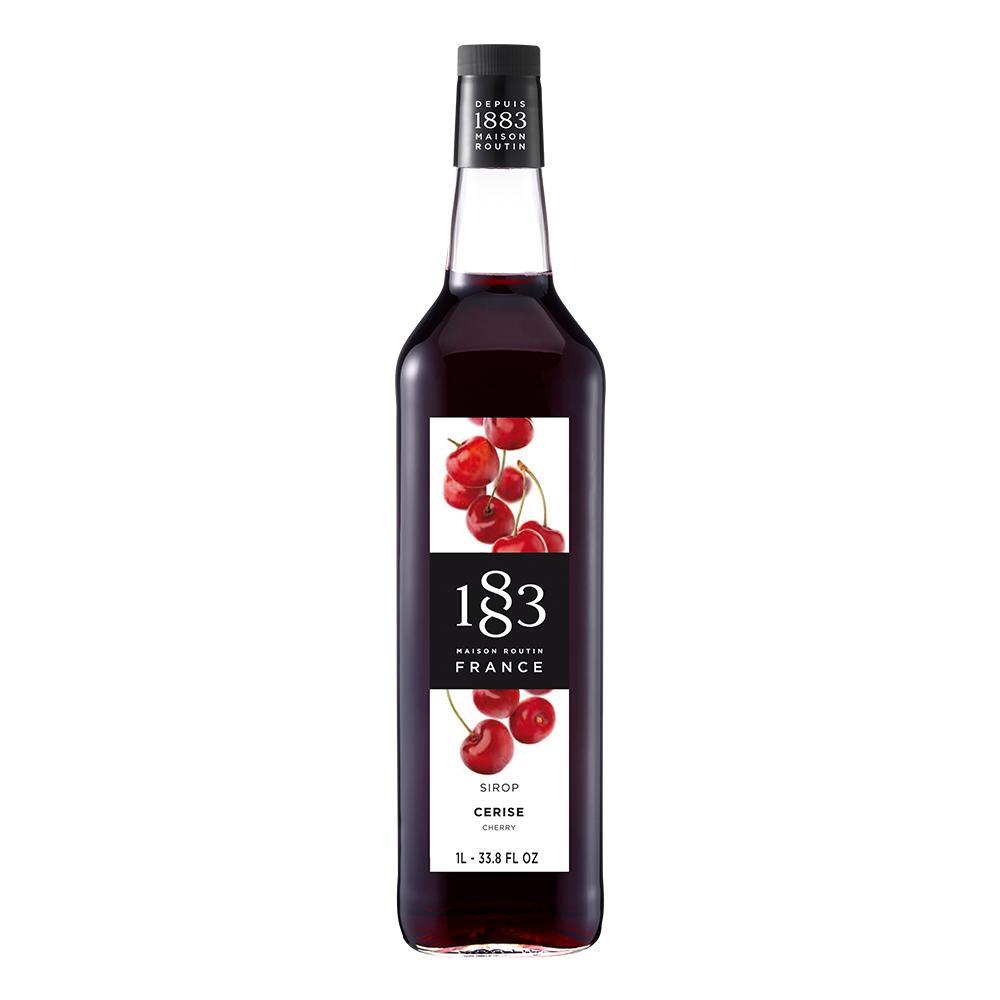 Cherry Syrup 1883 Maison Routin - 1 Liter Bottle-Syrups-1883 Maison Routin-Restaurant Supply Drop