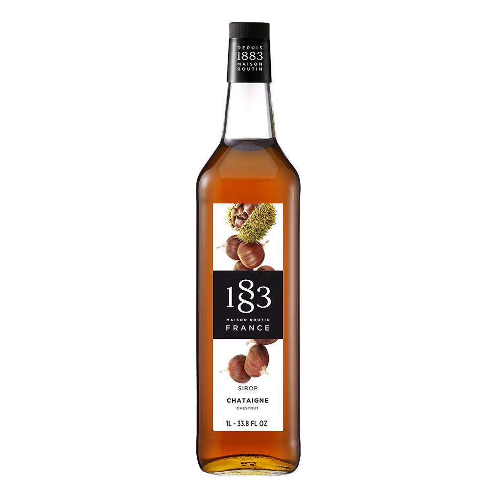 Chestnut Syrup 1883 Maison Routin - 1 Liter Bottle-Syrups-1883 Maison Routin-Restaurant Supply Drop