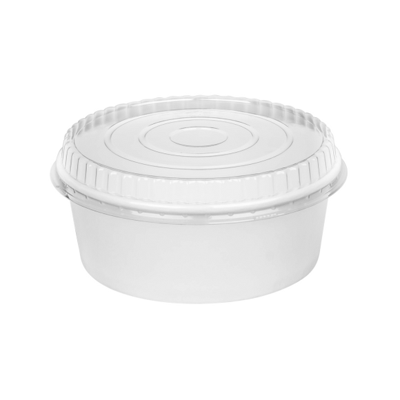 Chicken Bucket 32oz Short Paper Food Buckets - 360 count-Karat