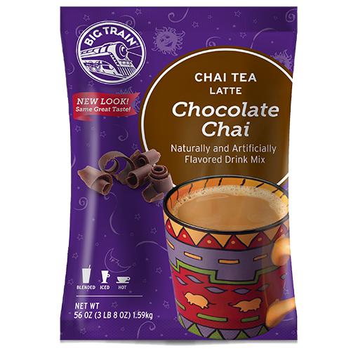 Chocolate Chai Tea Latte - Big Train Mix - Bag 3.5 pounds-Powdered Base-Big Train-Restaurant Supply Drop