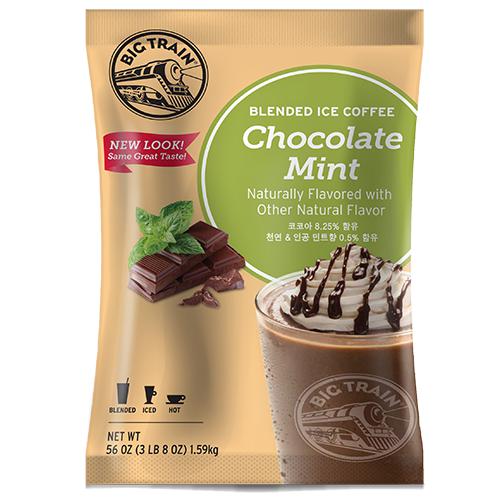 Chocolate Mint Blended Ice Coffee - Big Train Mix - Bag 3.5 pounds-Powdered Base-Big Train-Restaurant Supply Drop