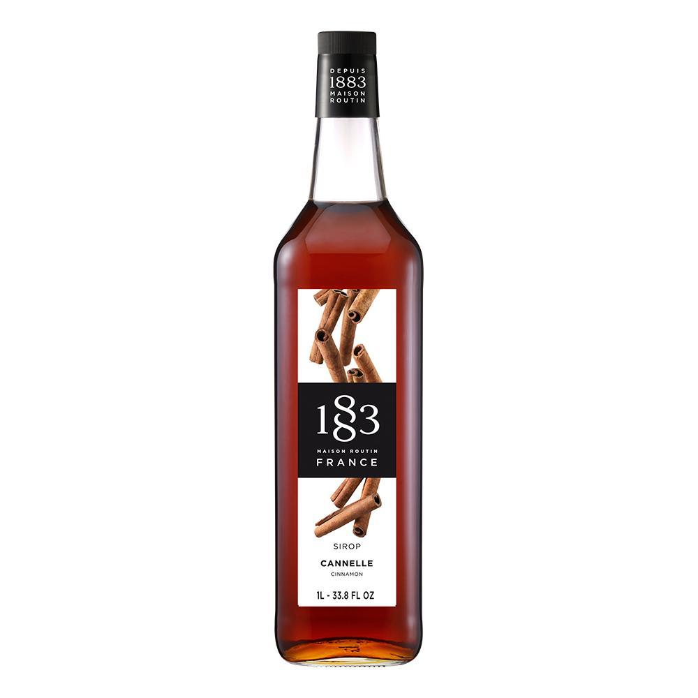 Cinnamon Syrup 1883 Maison Routin - 1 Liter Bottle-Syrups-1883 Maison Routin-Restaurant Supply Drop