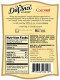 Coconut DaVinci Syrup Bottle - 750mL-Syrups-DaVinci Gourmet-Restaurant Supply Drop