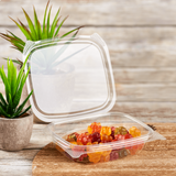 Compostable 8oz Hinged Deli Containers - PLA Small Hinged Deli Box - 200 count-To-Go Packaging-Karat Earth-Restaurant Supply Drop
