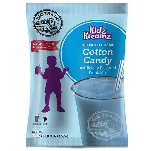 Cotton Candy Kidz Kreamz Frappe - Big Train Mix - Bag 3.5 pounds-Powdered Base-Big Train-Restaurant Supply Drop