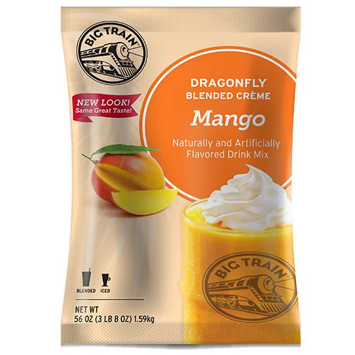 Dragonfly Mango Blended Creme Frappe - Big Train Mix - Bag 3.5 pounds-Powdered Base-Big Train-Restaurant Supply Drop