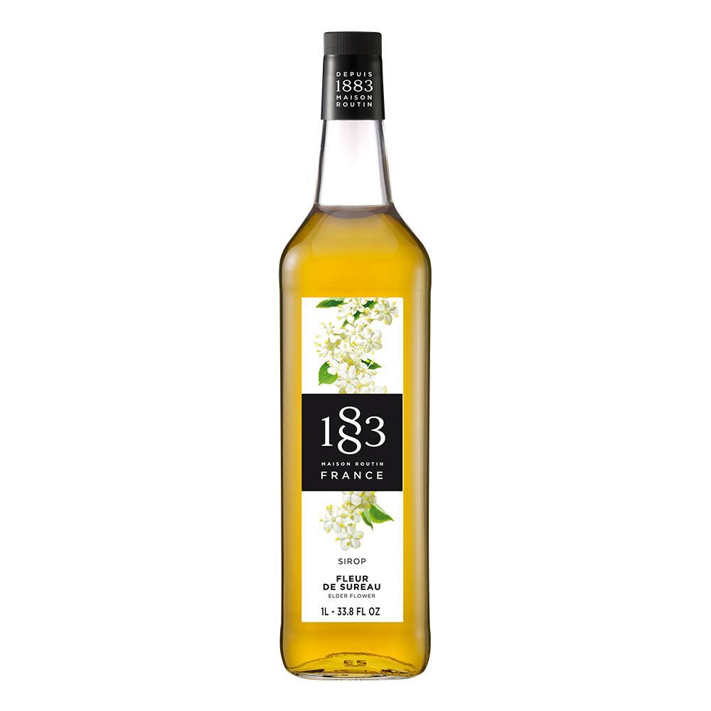 Elderflower Syrup 1883 Maison Routin - 1 Liter Bottle-Syrups-1883 Maison Routin-Restaurant Supply Drop