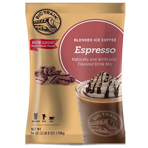 Espresso Blended Ice Coffee - Big Train Mix - Bag 3.5 pounds-Powdered Base-Big Train-Restaurant Supply Drop