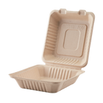 Extra Large Biodegradable Take Out Boxes - Karat Earth 9x9 Bagasse Containers - 200 ct-To-Go Packaging-Karat-Restaurant Supply Drop