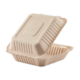 Extra Large Biodegradable Take Out Boxes - Karat Earth 9x9 Bagasse Containers - 200 ct-To-Go Packaging-Karat-Restaurant Supply Drop