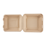 Extra Large Biodegradable Take Out Boxes - Karat Earth 9x9 Bagasse Containers - 200 ct-To-Go Packaging-Karat-Restaurant Supply Drop
