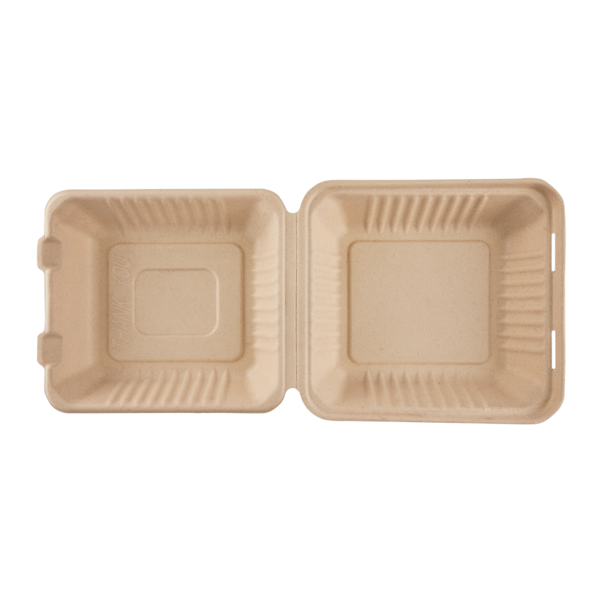 Extra Large Biodegradable Take Out Boxes - Karat Earth 9x9 Bagasse Containers - 200 ct-To-Go Packaging-Karat-Restaurant Supply Drop