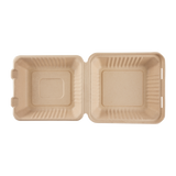 Extra Large Biodegradable Take Out Boxes - Karat Earth 9x9 Bagasse Containers - 200 ct-To-Go Packaging-Karat-Restaurant Supply Drop