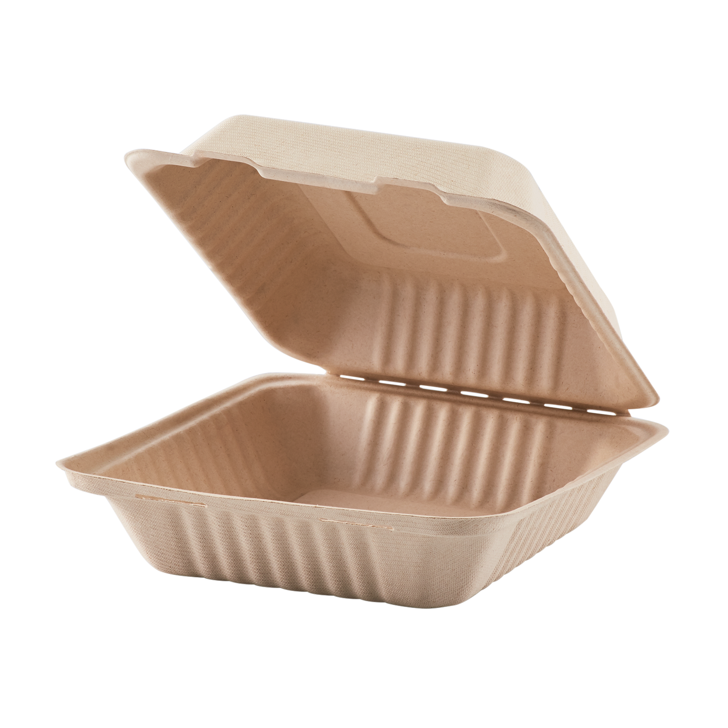 Extra Large Biodegradable Take Out Boxes - Karat Earth 9x9 Bagasse Containers - 200 ct-To-Go Packaging-Karat-Restaurant Supply Drop