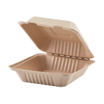 Extra Large Biodegradable Take Out Boxes - Karat Earth 9x9 Bagasse Containers - 200 ct-To-Go Packaging-Karat-Restaurant Supply Drop