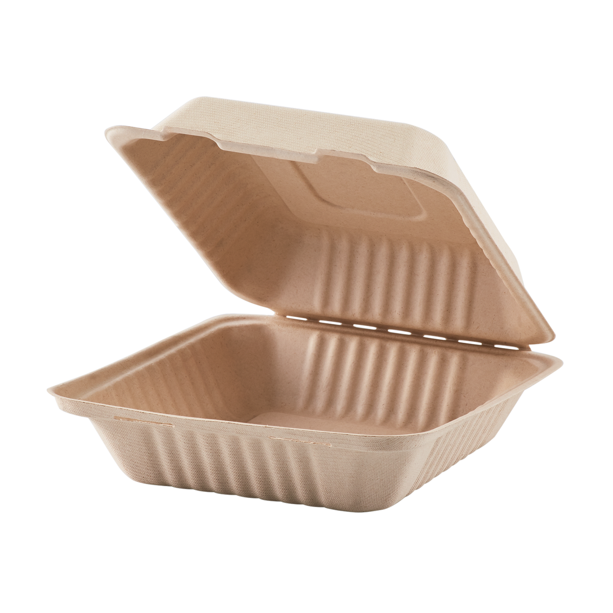 Extra Large Biodegradable Take Out Boxes - Karat Earth 9x9 Bagasse Containers - 200 ct-To-Go Packaging-Karat-Restaurant Supply Drop