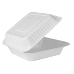Extra Large Compostable Food Container - Karat Earth 9x9 Bagasse Containers - 200 ct-To-Go Packaging-Karat-Restaurant Supply Drop