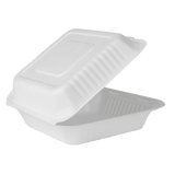 Extra Large Compostable Food Container - Karat Earth 9x9 Bagasse Containers - 200 ct-To-Go Packaging-Karat-Restaurant Supply Drop