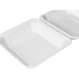 Extra Large Compostable Food Container - Karat Earth 9x9 Bagasse Containers - 200 ct-To-Go Packaging-Karat-Restaurant Supply Drop