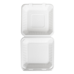 Extra Large Compostable Food Container - Karat Earth 9x9 Bagasse Containers - 200 ct-To-Go Packaging-Karat-Restaurant Supply Drop