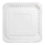 Extra Large Compostable Food Container - Karat Earth 9x9 Bagasse Containers - 200 ct-To-Go Packaging-Karat-Restaurant Supply Drop