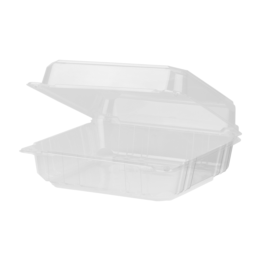 Extra Large PLA Carry Out Containers - 9x9 Compostable Boxes - Karat Earth-To-Go Packaging-Karat-Restaurant Supply Drop