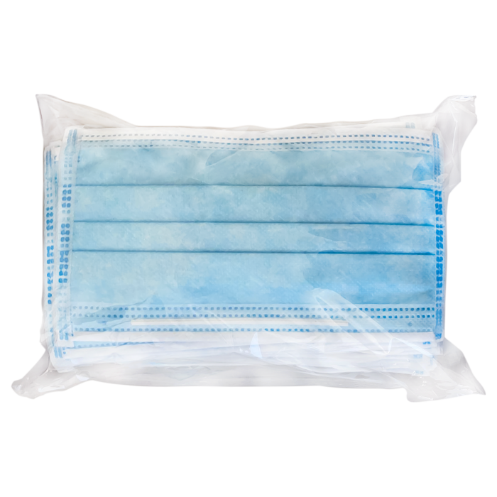 Face Mask with Elastic Ear Loops, 3-Ply - 50 Bulk Face Masks-Janitorial & Sanitation-Karat-Restaurant Supply Drop