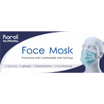 Face Mask with Elastic Ear Loops, 3-Ply - 50 Bulk Face Masks-Janitorial & Sanitation-Karat-Restaurant Supply Drop