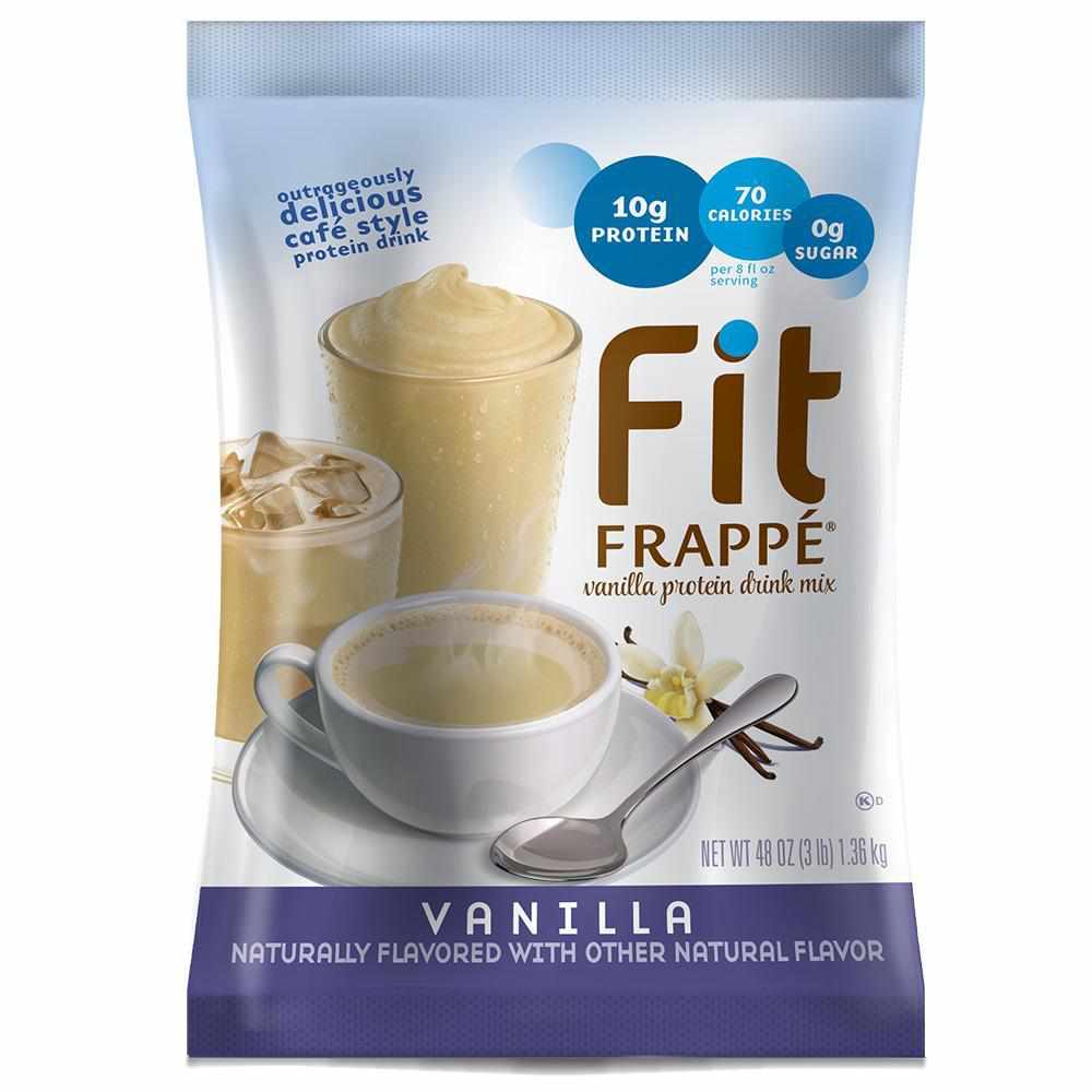 Fit Frappe Protein Drink - Big Train Mix Vanilla - Bag 3 Pounds-Powdered Base-Big Train-Restaurant Supply Drop