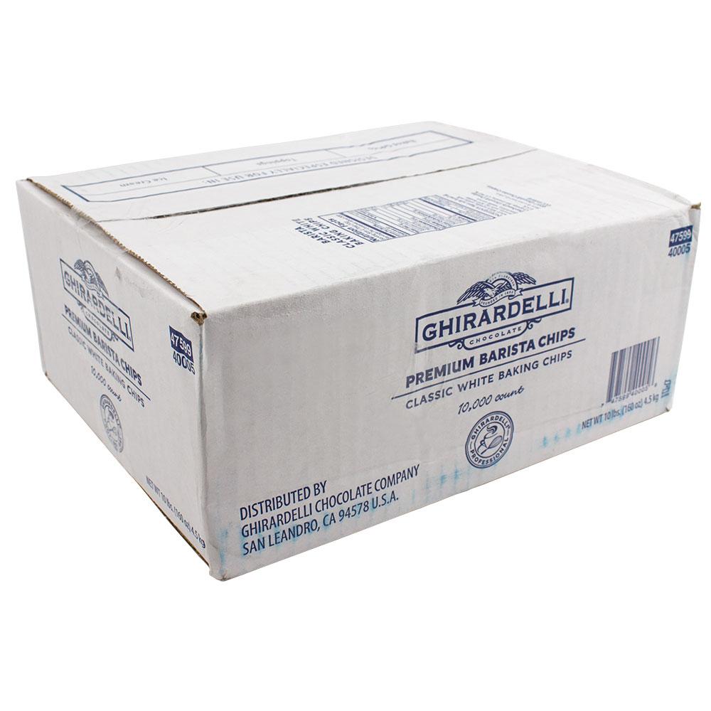 Ghirardelli Barista Classic White Chips (10lbs)-Chips & Chunks-Ghirardelli-Restaurant Supply Drop