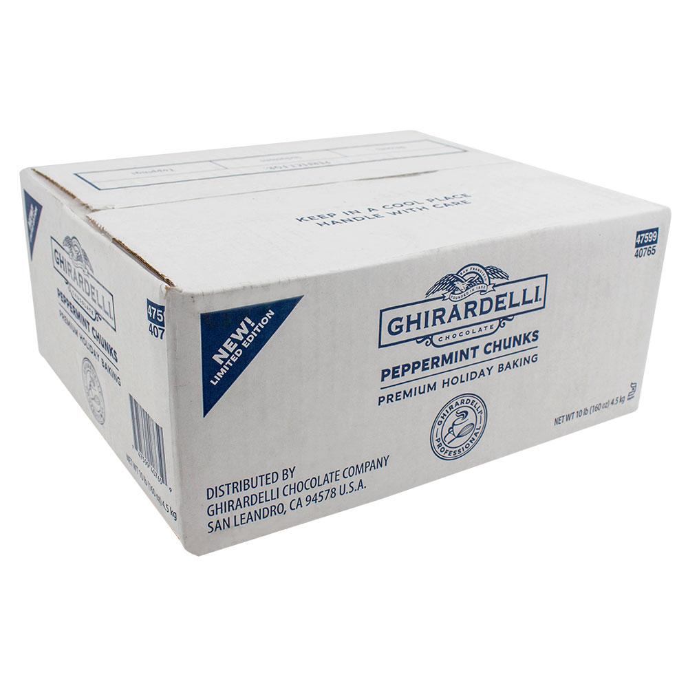 Ghirardelli Peppermint Chunks (10lbs)-Chips & Chunks-Ghirardelli-Restaurant Supply Drop