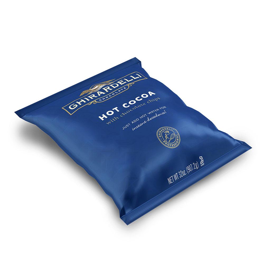 Ghirardelli Premium Hot Cocoa with Chocolate Chips (2 lbs)-Powdered Base-Ghirardelli-Restaurant Supply Drop