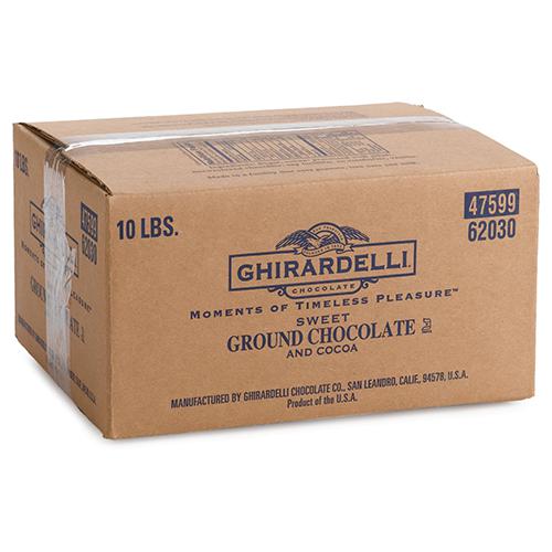 Ghirardelli Sweet Ground Chocolate and Cocoa Powder (10 lbs)-Powdered Base-Ghirardelli-Restaurant Supply Drop