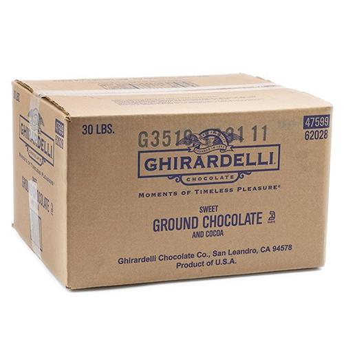 Ghirardelli Sweet Ground Chocolate and Cocoa Powder (30 lbs)-Powdered Base-Ghirardelli-Restaurant Supply Drop
