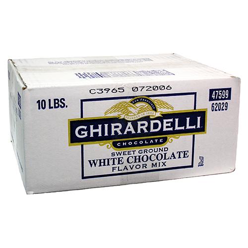 Ghirardelli Sweet Ground White Chocolate Flavored Powder (10 lbs)-Powdered Base-Ghirardelli-Restaurant Supply Drop