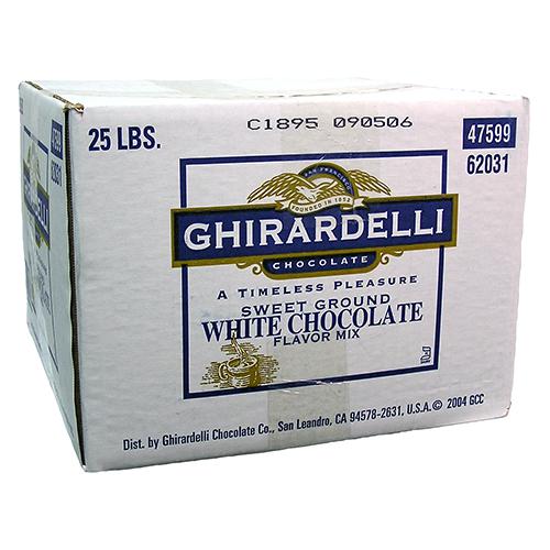 Ghirardelli Sweet Ground White Chocolate Flavored Powder (25 lbs)-Powdered Base-Ghirardelli-Restaurant Supply Drop