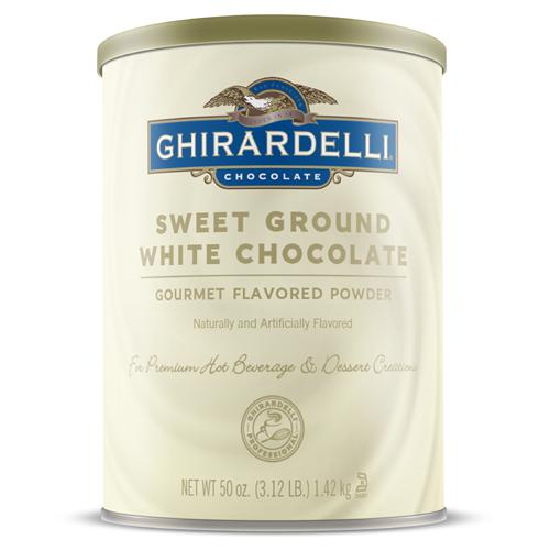 Ghirardelli Sweet Ground White Chocolate Flavored Powder (3.12 lbs)-Powdered Base-Ghirardelli-Restaurant Supply Drop