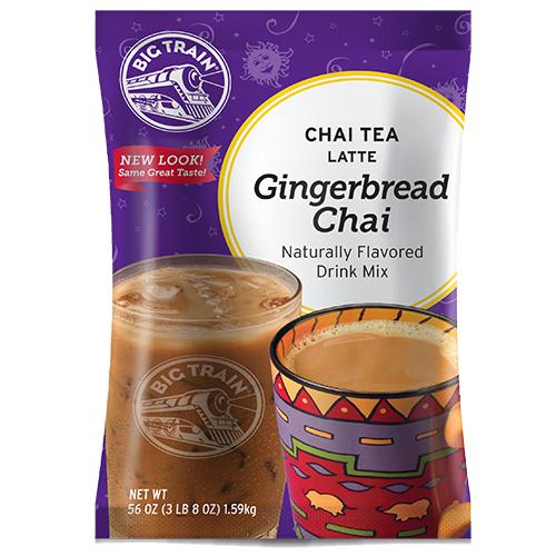 Gingerbread Chai Tea Latte - Big Train Mix - Bag 3.5 pounds-Powdered Base-Big Train-Restaurant Supply Drop