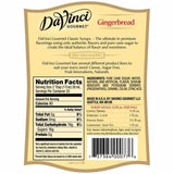 Gingerbread DaVinci Syrup Bottle - 750mL-Syrups-DaVinci Gourmet-Restaurant Supply Drop
