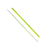 Green PLA Straws Earth 9.5" Jumbo PLA Straws (5mm) Wrapped in Paper - Green- 4,800 count-Straws & Stirrers-Karat-Restaurant Supply Drop