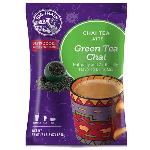 Green Tea Chai Tea Latte - Big Train Mix - Bag 3.5 pounds-Powdered Base-Big Train-Restaurant Supply Drop