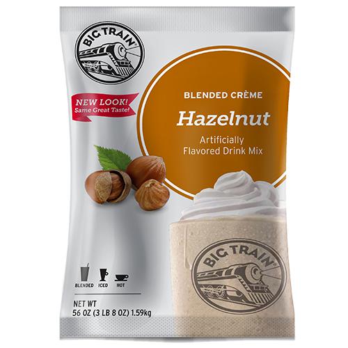 Hazelnut Blended Creme Frappe - Big Train Mix - Bag 3.5 pounds-Powdered Base-Big Train-Restaurant Supply Drop
