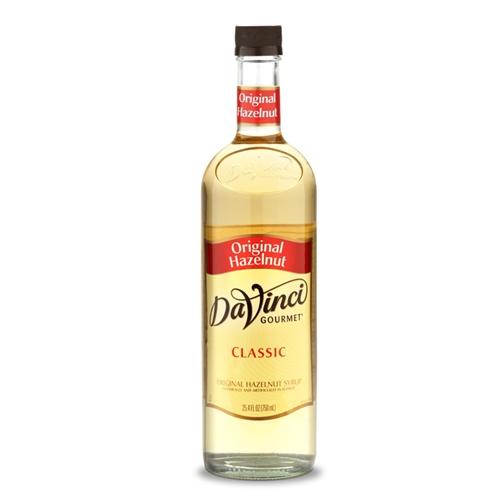 Hazelnut - Original - DaVinci Gourmet Syrup Bottle - 750mL-Syrups-DaVinci Gourmet-Restaurant Supply Drop