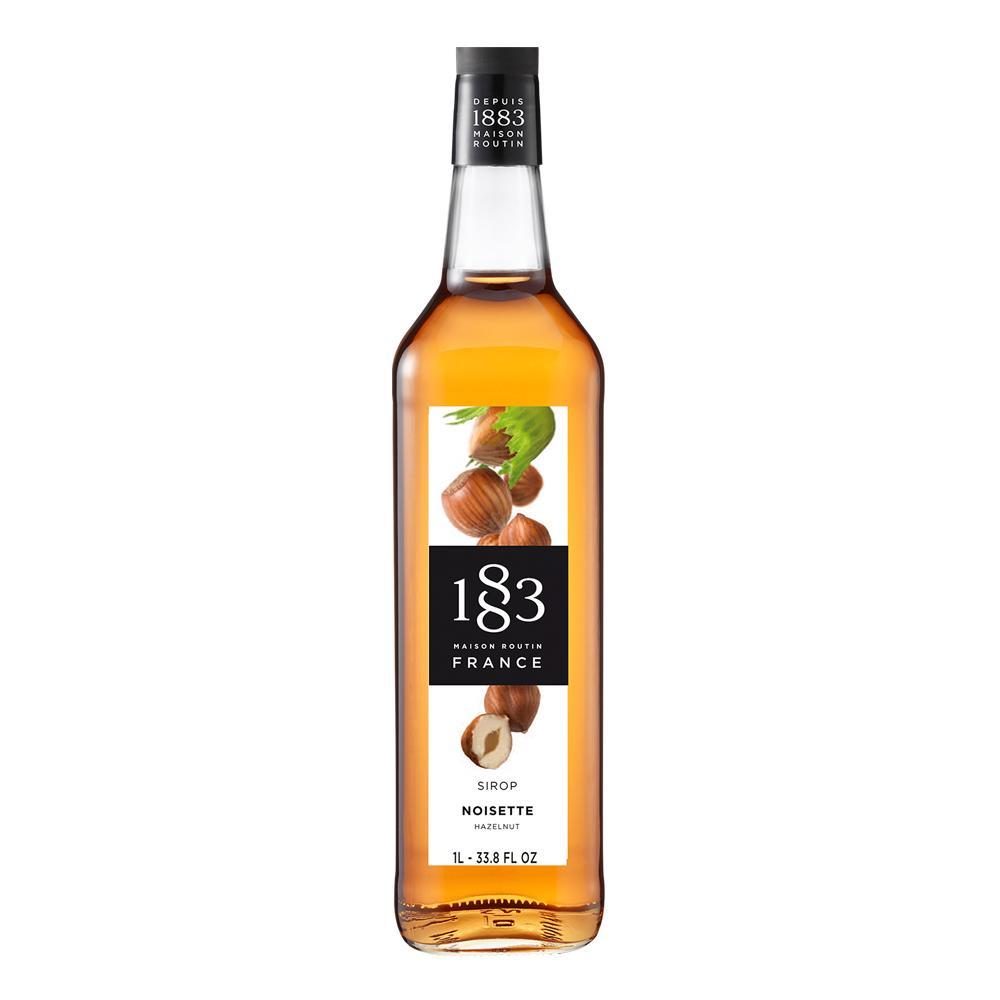 Hazelnut Syrup 1883 Maison Routin - 1 Liter Bottle-Syrups-1883 Maison Routin-Restaurant Supply Drop