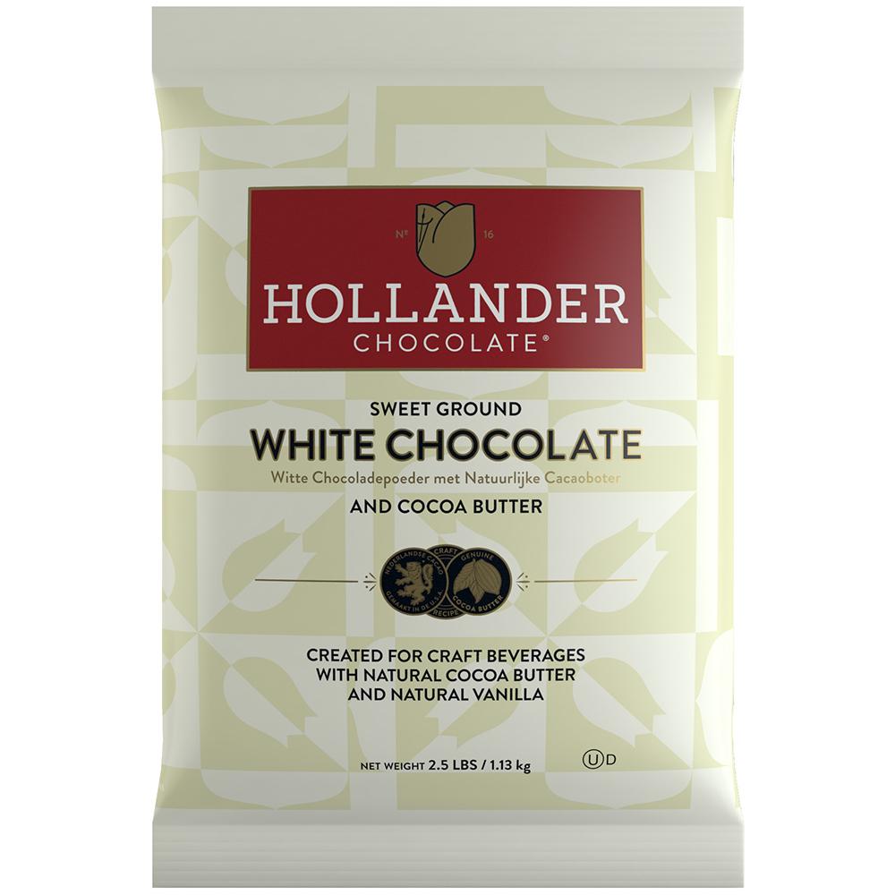 Hollander Sweet Ground White Chocolate Powder (2.5 lbs)-Powdered Base-Hollander-Restaurant Supply Drop