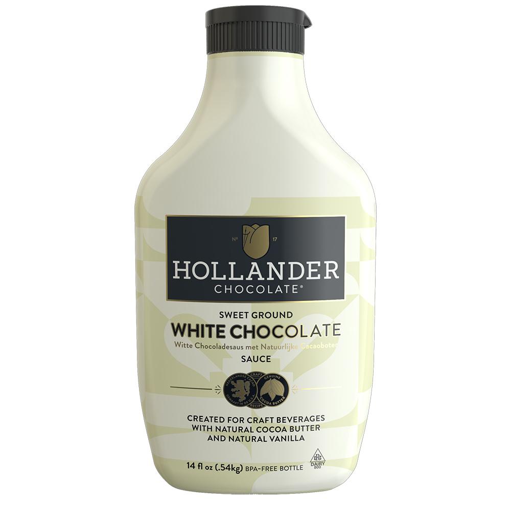 Hollander Sweet Ground White Chocolate Sauce (14 fl oz)-Sauces-Hollander-Restaurant Supply Drop