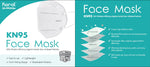 KN95 Face Masks - 20 Bulk KN95 Masks - 5-Ply Face Mask with Elastic Ear Loop-Janitorial & Sanitation-Karat-Restaurant Supply Drop