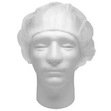 Karat 21" Bouffant Cap / Hair Net - White - 1,000 ct-Janitorial & Sanitation-Karat-Restaurant Supply Drop